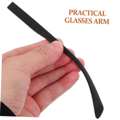 Close-up of matte textured temple arm for secure grip