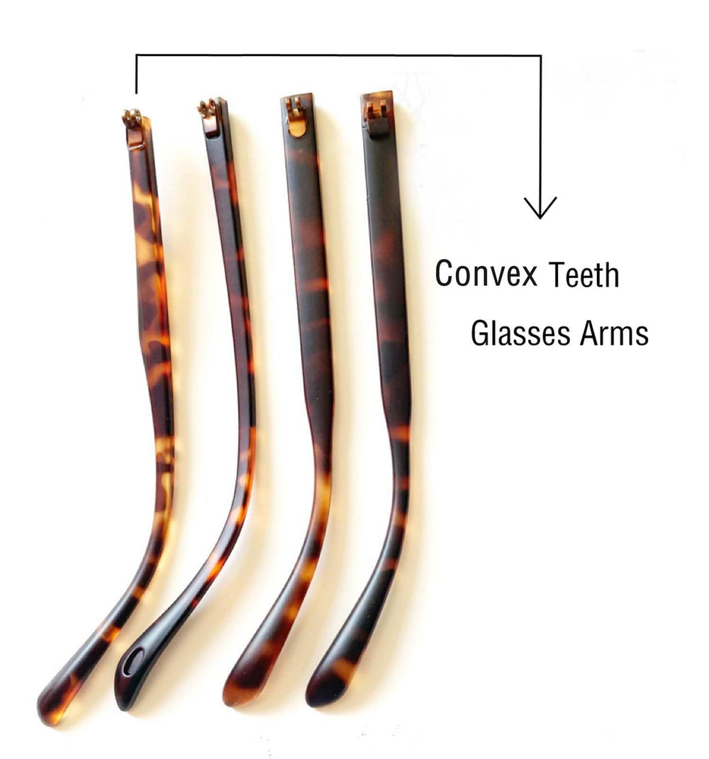 Contents: 1 pair temple arms, screws, gasket, screwdriver