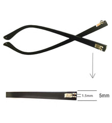 5mm temple width and 1.5mm hinge depth on replacement arms