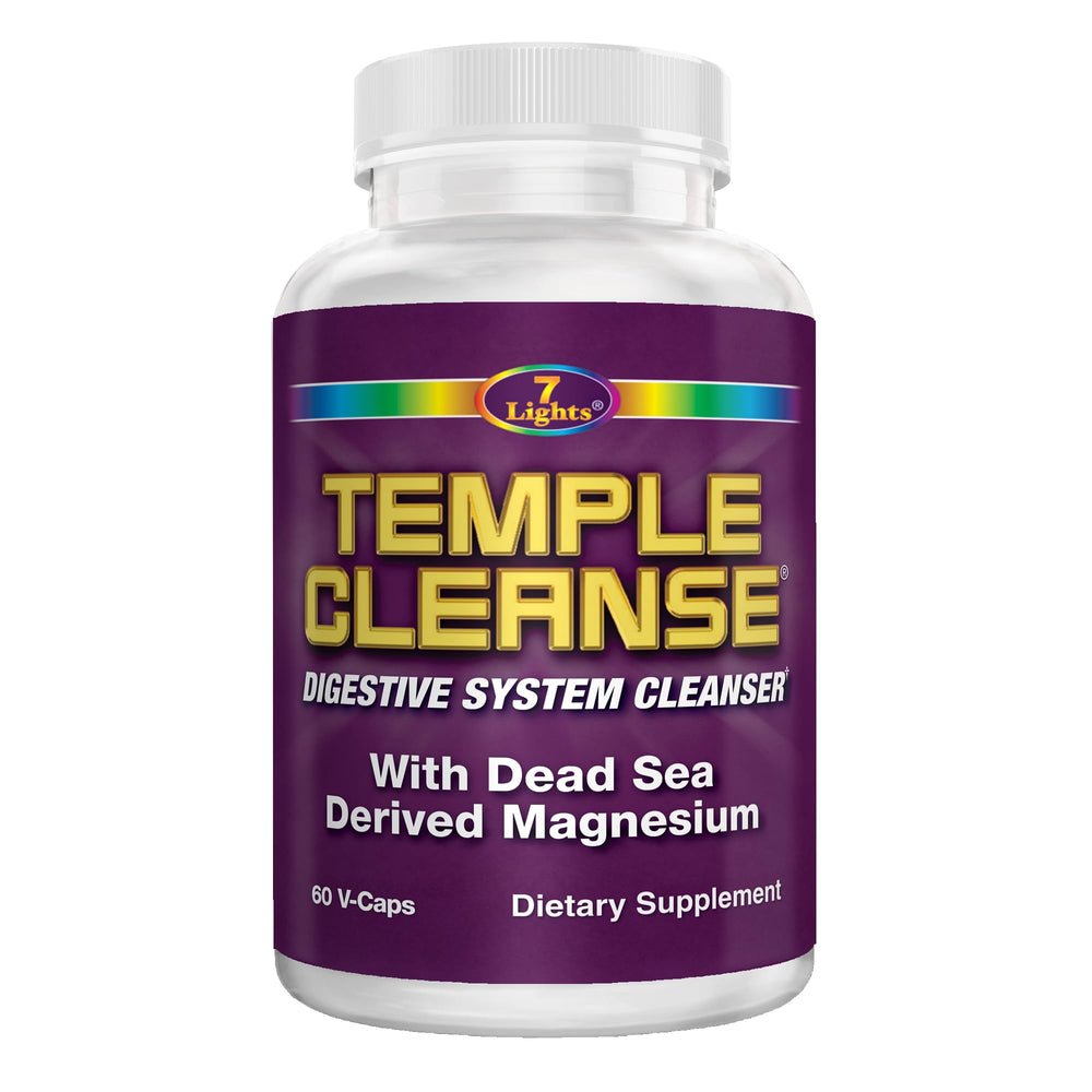 Temple Cleanse Oxygen Detox bottle label with oxygen imagery
