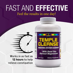Temple Cleanse vegan gluten-free formula label