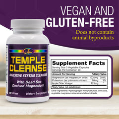 Icon indicating vegan and gluten-free Temple Cleanse formula