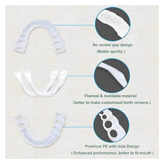 Natural-looking, discreet white smile aligners