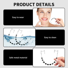 Classroom demonstration with braces props for orthodontics
