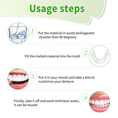 Comfortable wear and reliable tooth replacement kit