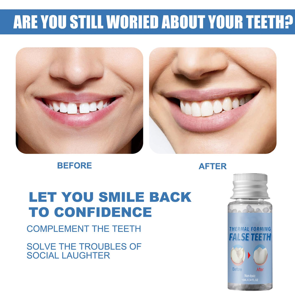 Temporary tooth filling application close-up