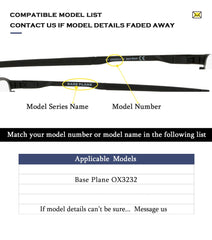 Black rubber ear sleeves for Oakley Base Plane OX3232/OX3241 - image 4