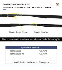 Oakley Barrelhouse earsocks by TenDye showing black rubber temple sleeves