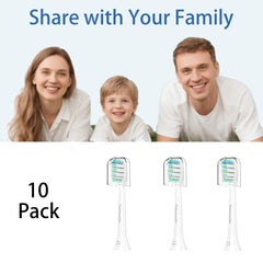Philips Sonicare replacement heads in 10-pack packaging