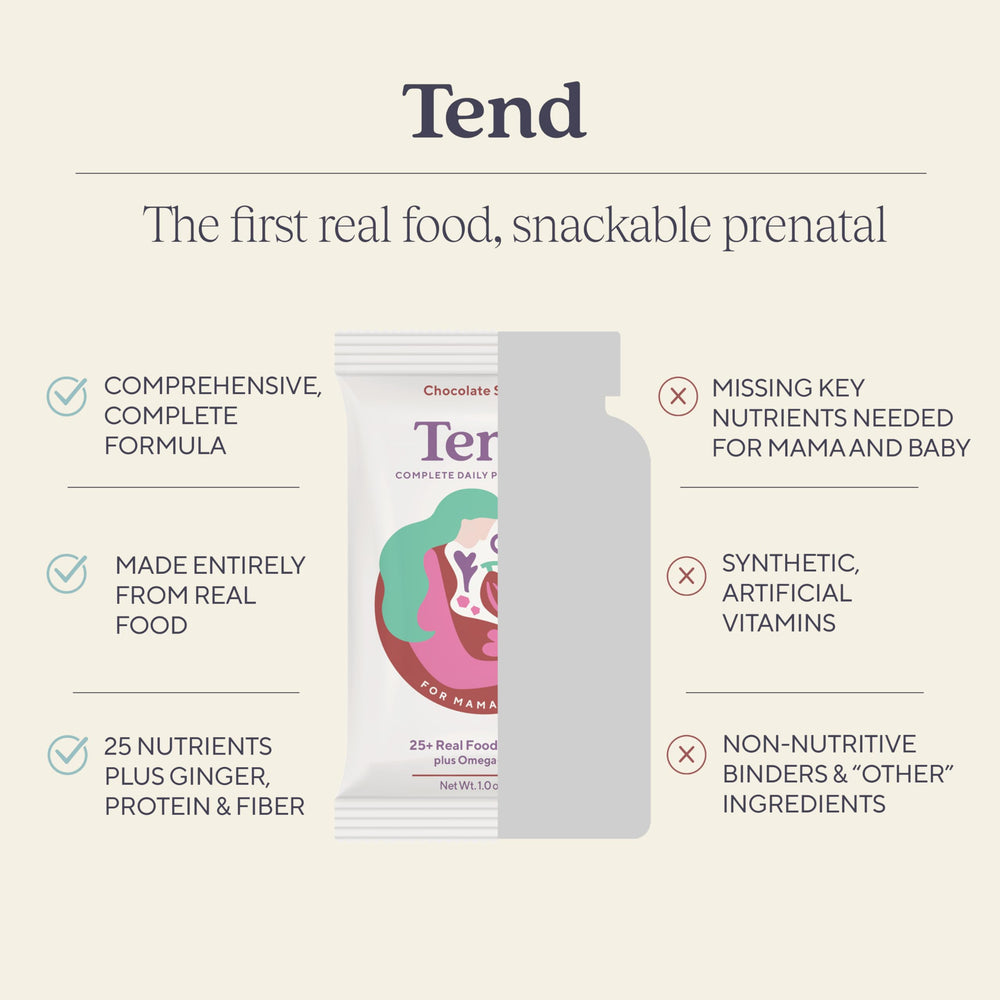 Peanut Butter Choc 3ct Tend Prenatal Bar front
