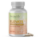 Front view of TenderMa Elevate fenugreek-free lactation supplement bottle