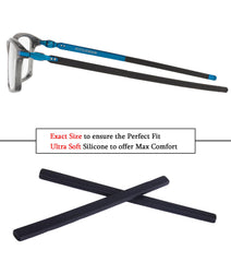 Close-up of TenDye earsocks on Oakley Wheel House frames with black rubber sleeves