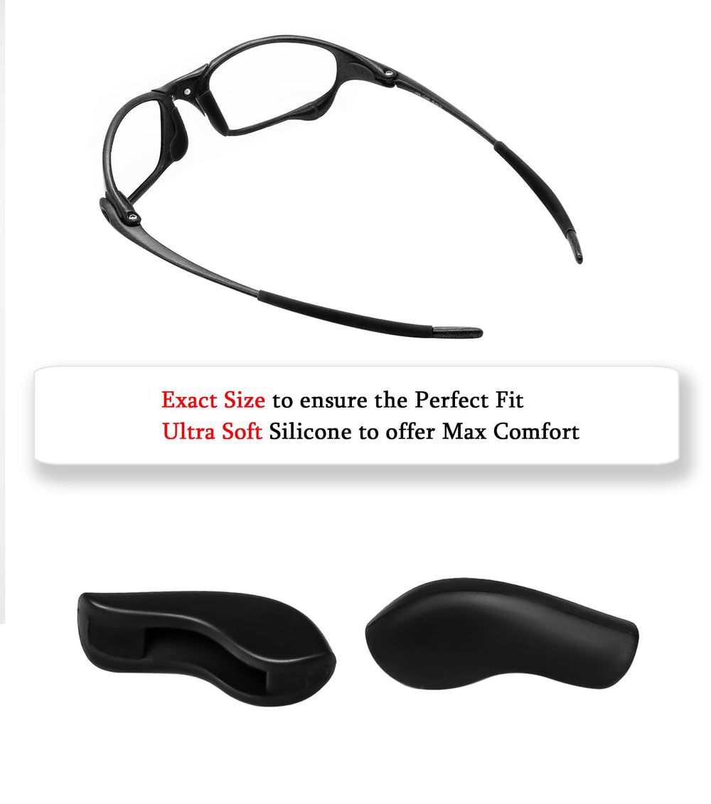 Soft silicone nose pads for Oakley X Squared OO6011 sunglasses with low-bridge fit