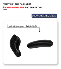 Low-bridge replacement nose pads for Oakley Juliet X Metal XX OO6011 sunglasses, easy installation