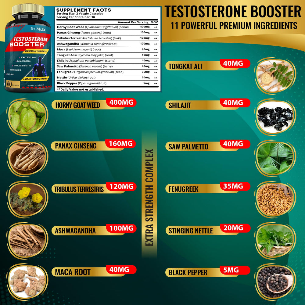 Tenmido tribulus terrestris extract closeup showcases natural support for energy-friendly workouts.