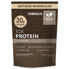 10X Health System vegan protein chocolate scoop for quick protein boost