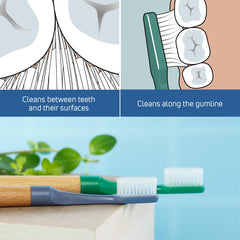 Replaceable brush head for TePe Choice toothbrush