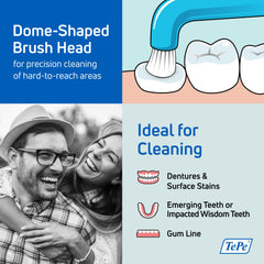 Small head tuft toothbrush designed for hard-to-clean areas