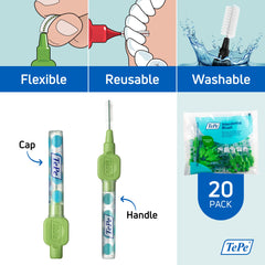 Ergonomic handle and protective cap of TePe Interdental Brush Original