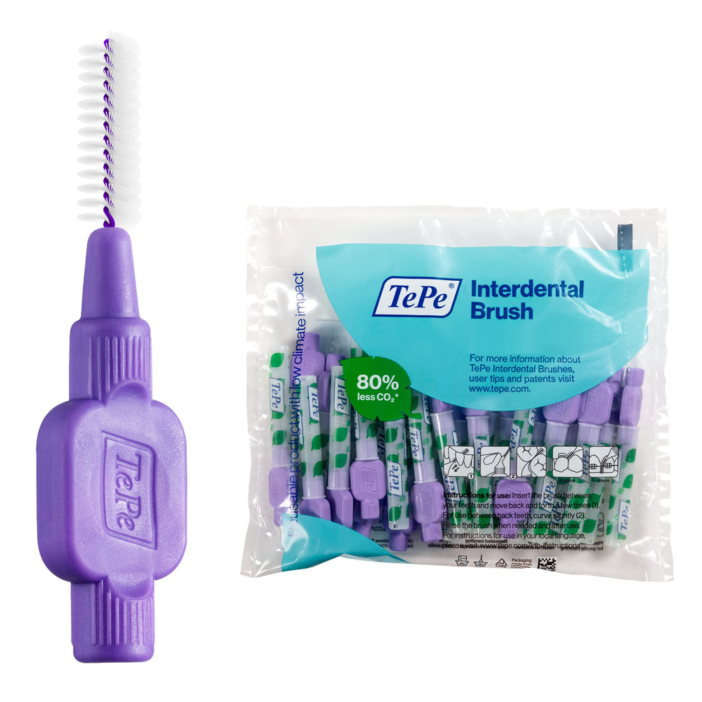 TePe Interdental Brush Original pack of 25, size 6, purple