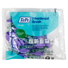 TePe Interdental Brush Original Purple 1.1 mm 20-pack on white background