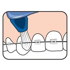 Blue medium brush tip suitable for adults and older kids