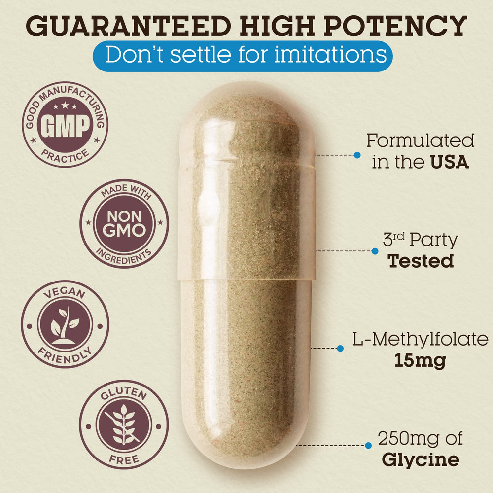 Graphic representing 5-MTHF methyl folate benefits for mood