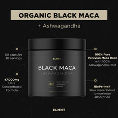 Terra Elmnt Maca Ashwagandha formula supports balance and stamina