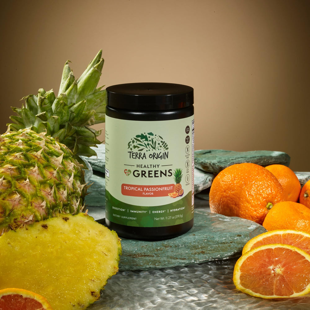 Digestive enzymes and probiotic blend illustration