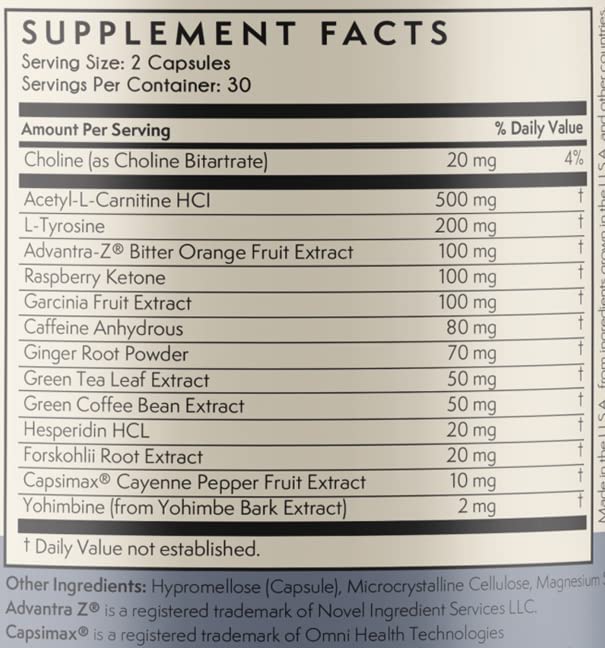 Product information card for Terra Origin Metabolism Boost
