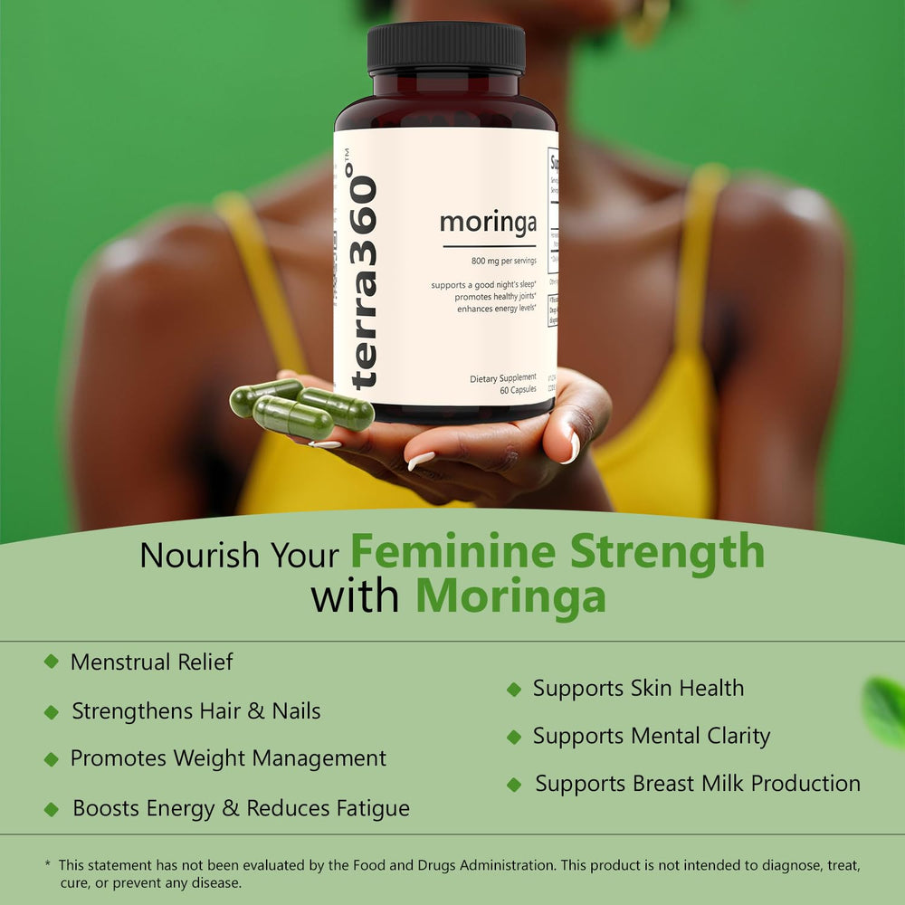 Lifestyle image showing Terra360° Moringa for wellness