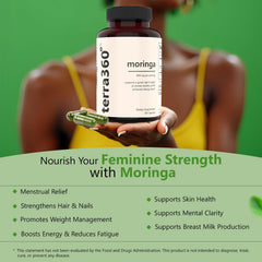 Lifestyle image showing Terra360° Moringa for wellness