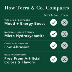 Brushing with Terra & Co Gentle Green toothpaste