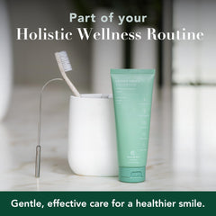 Toothpaste texture close-up