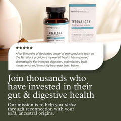 Terraflora Deep Immune Synbiotic packaging displaying 60 capsules