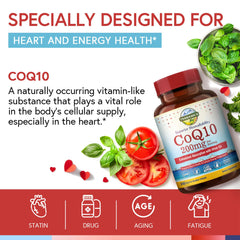 Heart health concept with CoQ10