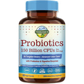 Terranics Daily Probiotics hero image showing 60 veggie caps with 150 Billion CFU and 25 strains