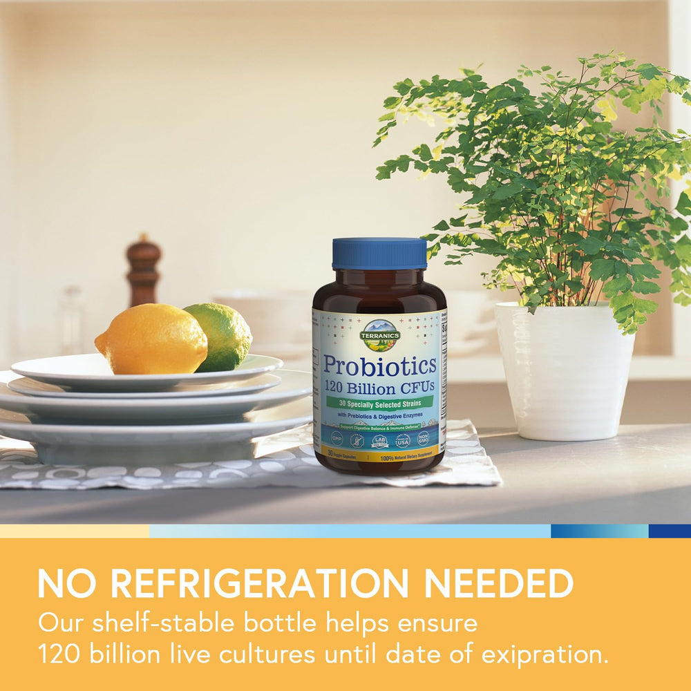 Terranics packaging on wooden surface