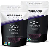 Terrasoul Organic Acai Berry Powder – 4 oz Pack of 2
