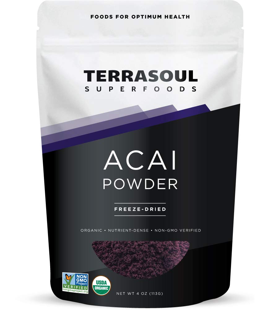 Terrasoul Organic Acai Berry Powder 4 oz pouch