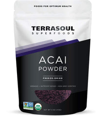 Terrasoul Organic Acai Berry Powder 4 oz pouch