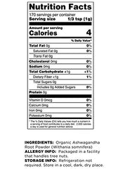 Powder being added to a smoothie or beverage