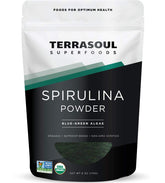 Terrasoul Organic Spirulina Powder 6oz front view