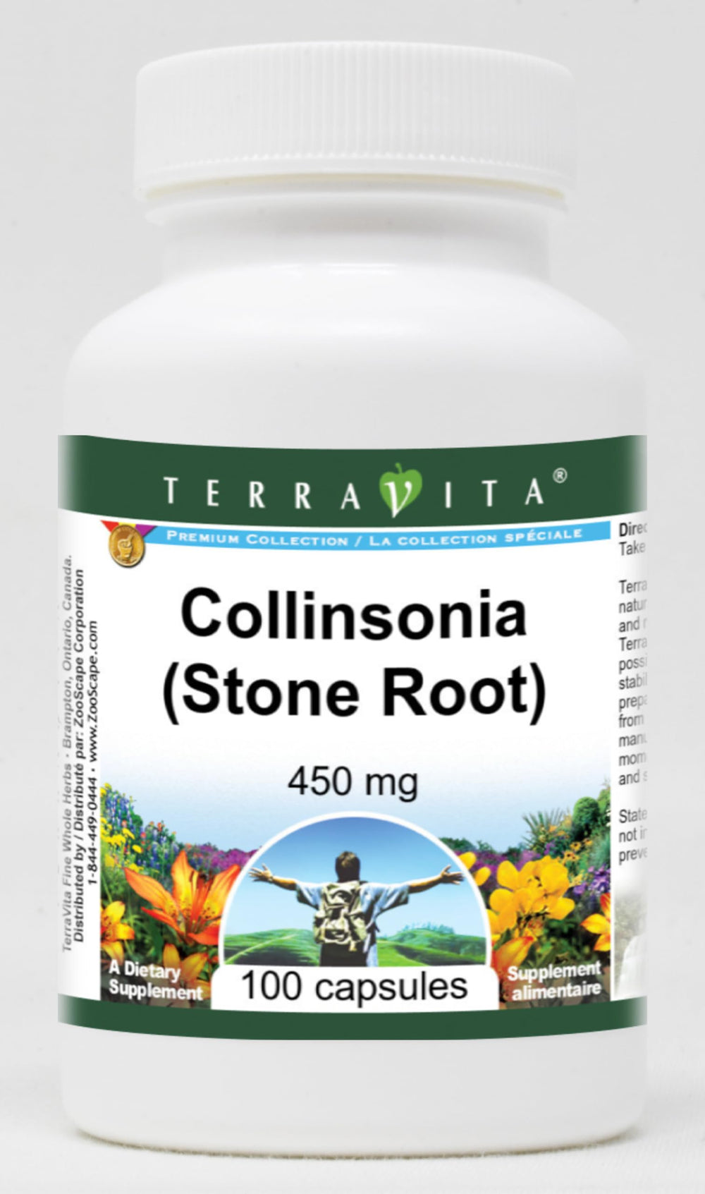 Terravita Collinsonia bottle sealed for freshness and convenience.