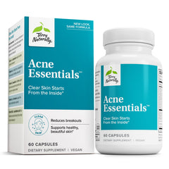 Terry Naturally Acne Essentials bottle on a clean white background