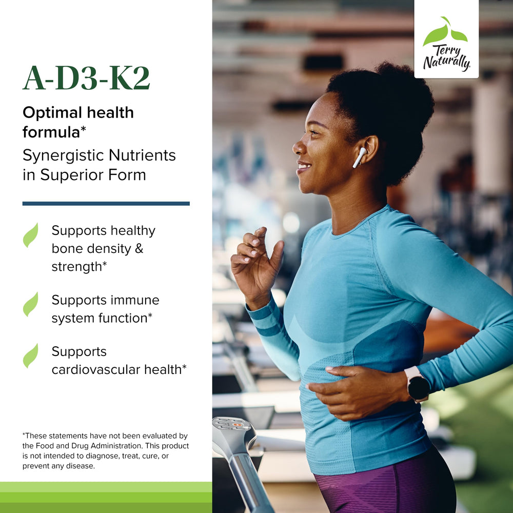 Immune support and brain health concept for A•D3•K2 supplement