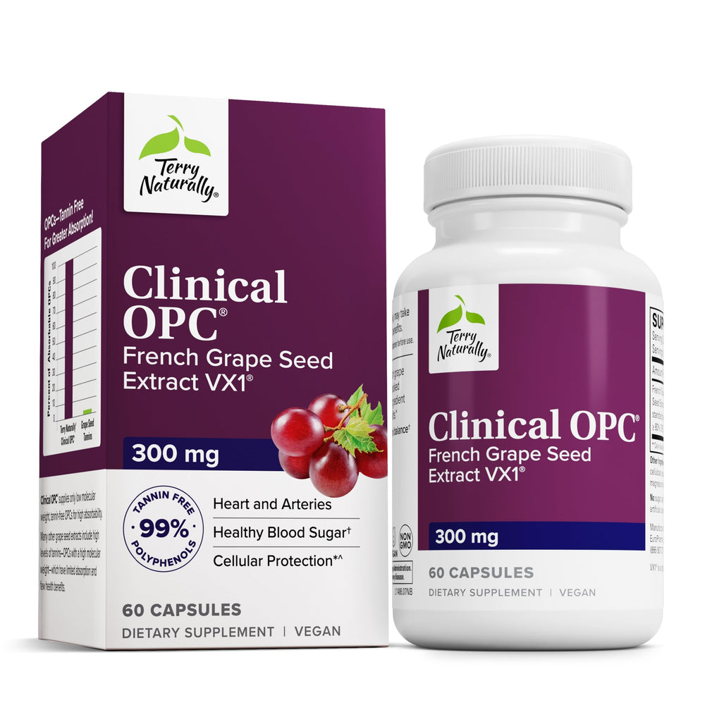 Terry Naturally Clinical OPC 300 mg bottle – 60 softgels (image 1)
