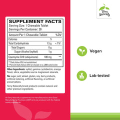 Product pack shot of Terry Naturally CoQ10 Chewables