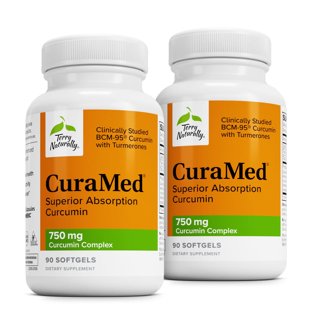 Two-pack Terry Naturally CuraMed 750mg bottles