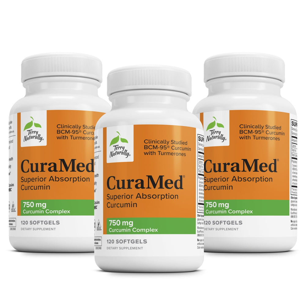Terry Naturally CuraMed 750 mg bottle front label